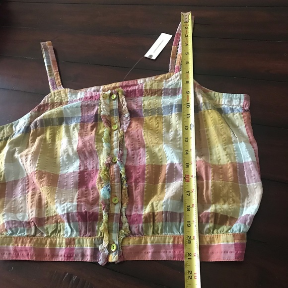 NWT Anthropologie Plaid Tank. Size 14 - Picture 7 of 9